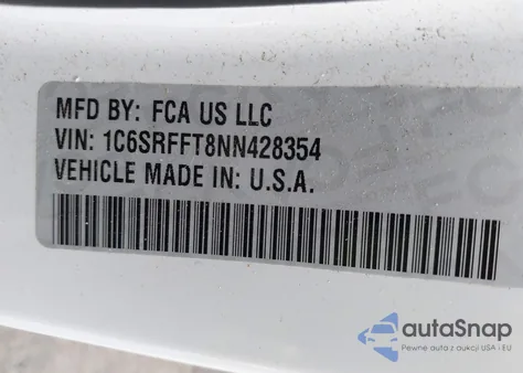 2022 Ram 1500 Big Horn 4X4 5'7 Box z USA, uszkodzony, nr VIN 1C6SRFFT8NN428354